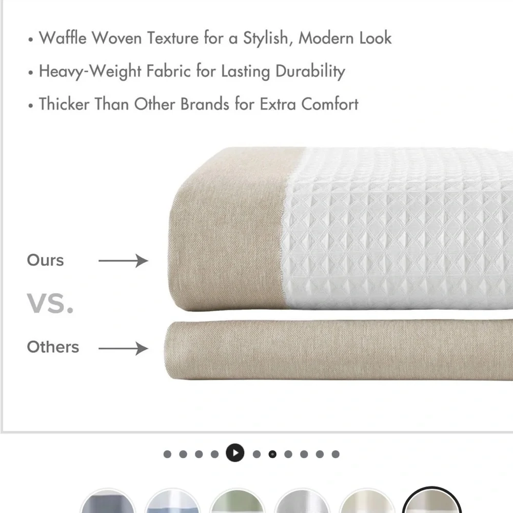 Madison Park Taupe and White Shower Curtain